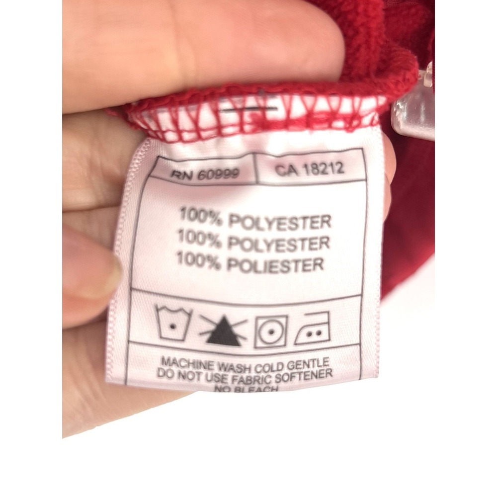 Antigua Cincinnati Reds Zip Up Pullover Womens Large Red Fleece MLB Baseball - Picture 7 of 9